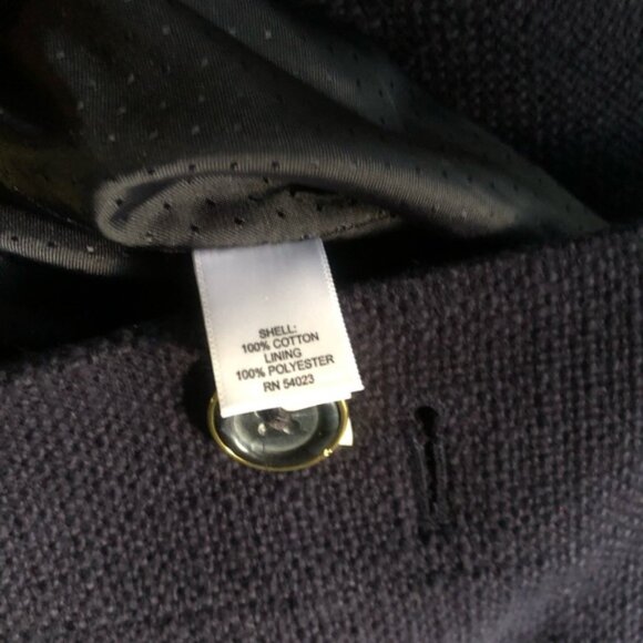 Banana Republic Women's Navy Coat Size Large - Picture 6 of 6